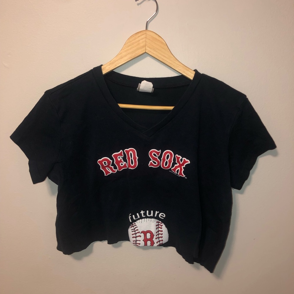 red sox crop top